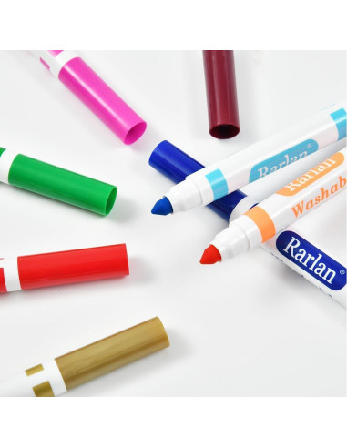Marcadores Lavables Rarlan 144 Piezas 48 Colores para Niños