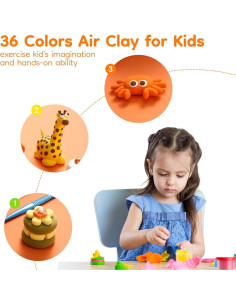 Kit de Arcilla M&G 36 Colores No Tóxica para Niños 2