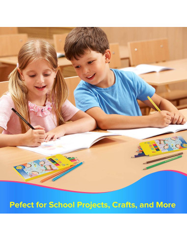 Lápices de Color FanVean 12 Colores Preafilados Escolares