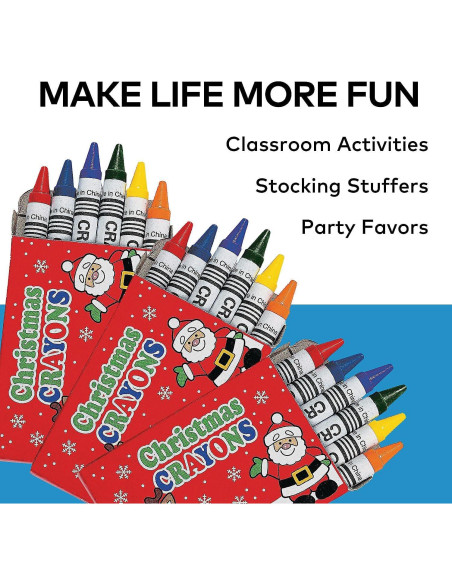 Crayones multicolores Fun Express - 120 piezas - 6,99 cm