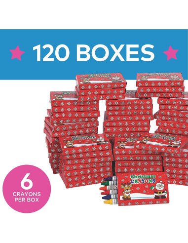 Crayones multicolores Fun Express - 120 piezas - 6,99 cm