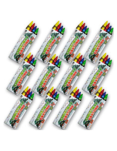 Crayones de Navidad ArtCreativity 12 Cajas 4 Crayones Cada Una