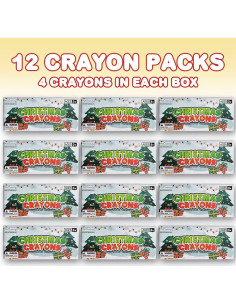Crayones de Navidad ArtCreativity 12 Cajas 4 Crayones Cada Una 2