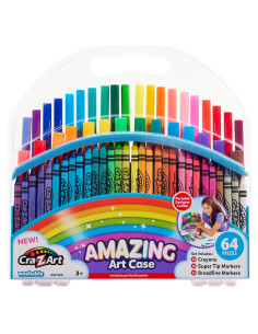 Estuche de Arte Cra-Z-Art 64 Piezas Crayones y Marcadores