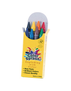 Crayones Jumbo Color Splash! Set de 8 No Tóxicos