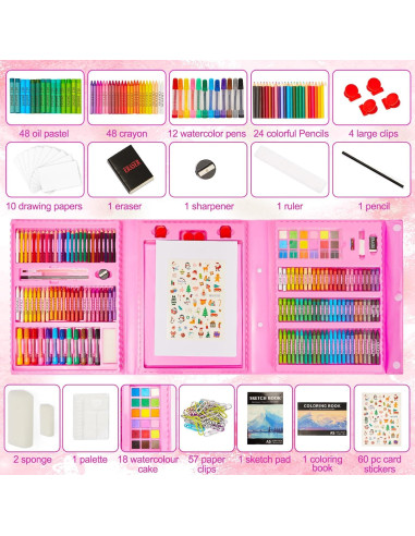 Set de Arte KINSPORY 290 Piezas para Niños Creativos