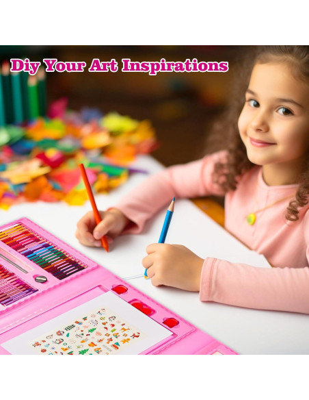 Set de Arte KINSPORY 290 Piezas para Niños Creativos
