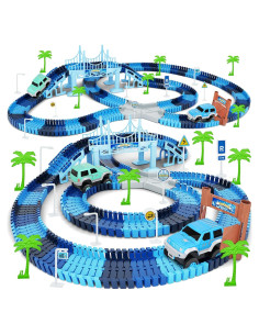 Juego de Pista de Carreras Toyk Frozen 269 Piezas 2 Coches