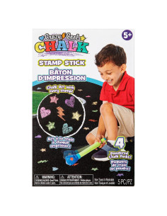 Stick de Sello Tiza Loca Genial - 4 Colores Vibrantes