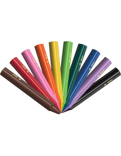 Crayones de Colorear BIC para Niños, Triángulo, 10 Colores 2