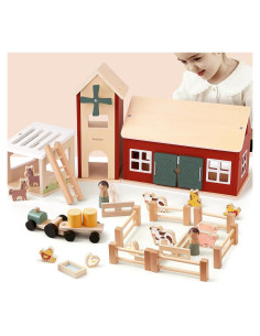 Juguete de Granja PairPear con Animales y Tractor 31 Piezas