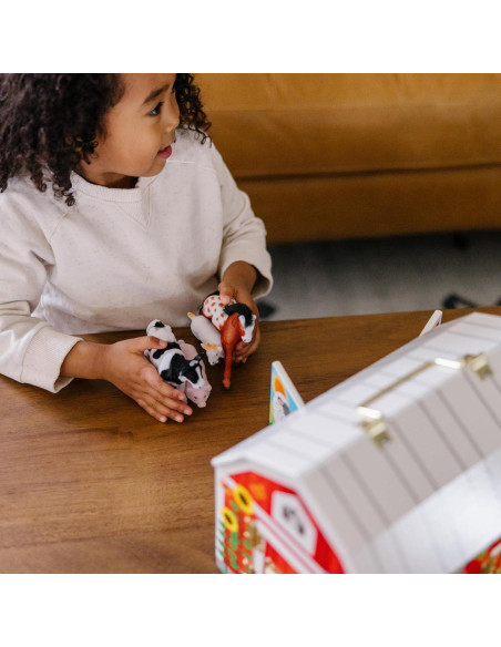 Juguete de Establo Melissa & Doug con Pestillos y Animales