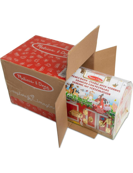 Juguete de Establo Melissa & Doug con Pestillos y Animales