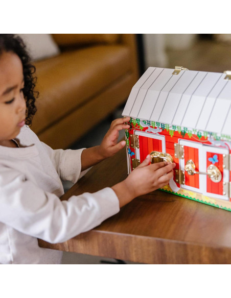 Juguete de Establo Melissa & Doug con Pestillos y Animales