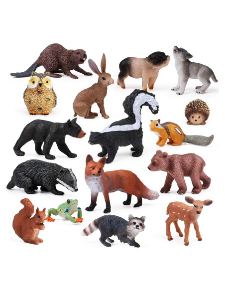 16 Figuras de Animales del Bosque UANDME para Niños