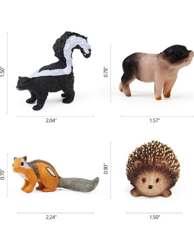 16 Figuras de Animales del Bosque UANDME para Niños