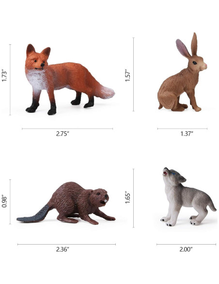 16 Figuras de Animales del Bosque UANDME para Niños