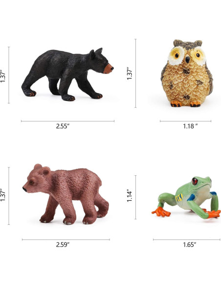 16 Figuras de Animales del Bosque UANDME para Niños