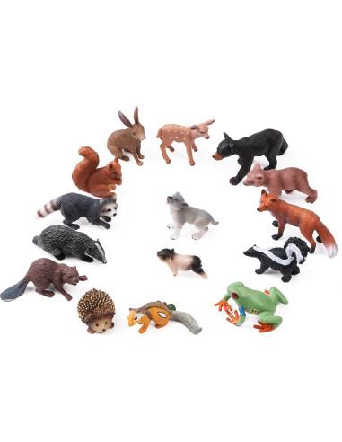 16 Figuras de Animales del Bosque UANDME para Niños
