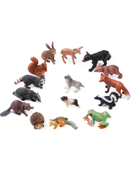 16 Figuras de Animales del Bosque UANDME para Niños