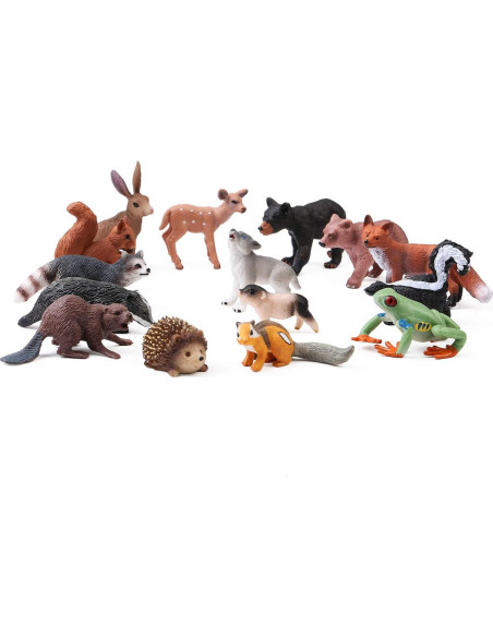 16 Figuras de Animales del Bosque UANDME para Niños