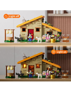 FUNWHOLE Casa de Queso - Set de Bloques 867 Piezas LED 2