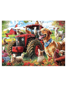 Rompecabezas de Animales de Granja JIUJIU 1000 Piezas 70x50 cm