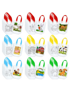 Bolsas de Sorpresa de Granja 45 Pcs Kakctyen para Colorear