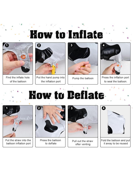 Globo de Número 0 Diseño de Vaca 100 cm Autoinflable