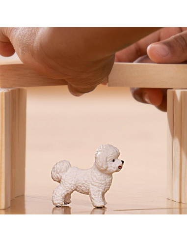 Figura de Perro Bichón Frisé Schleich 2023 Juguete 4,32 cm