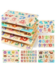 Rompecabezas de Madera GRINNNIE 5 Piezas Educativos Niños