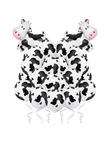 100 Globos de Vaca Hazyore 30 cm Decoración Fiesta Infantil