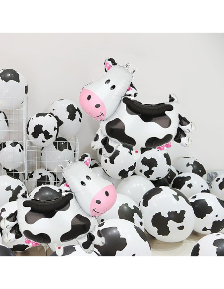 100 Globos de Vaca Hazyore 30 cm Decoración Fiesta Infantil
