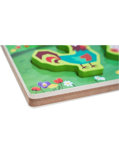 Rompecabezas de Sonido de Animales de Granja Exploratoy 6 Piezas