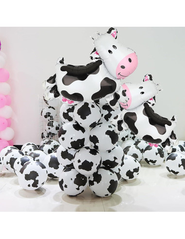 100 Globos de Vaca Hazyore 30 cm Decoración Fiesta Infantil