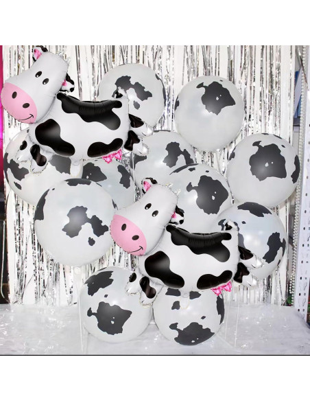 100 Globos de Vaca Hazyore 30 cm Decoración Fiesta Infantil