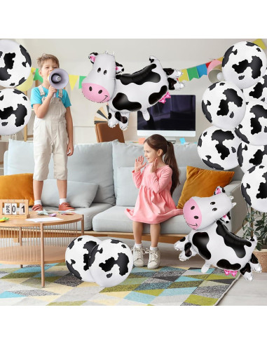 100 Globos de Vaca Hazyore 30 cm Decoración Fiesta Infantil