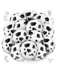 20 Globos de Vaca de Láttex Charniol para Fiesta Infantil