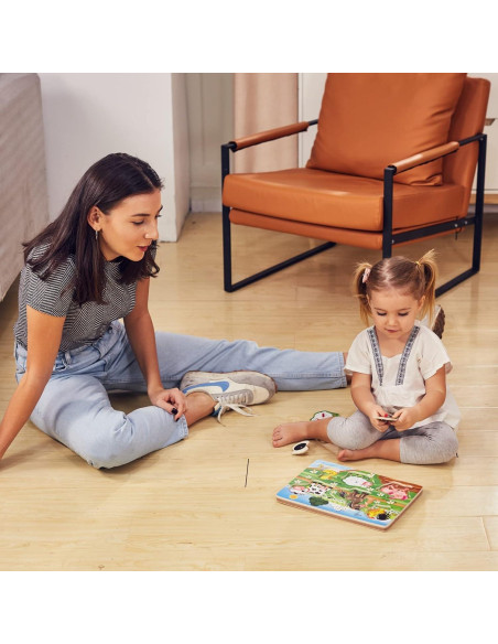 Rompecabezas de Sonido de Animales de Granja - ExploratoY 6 Piezas