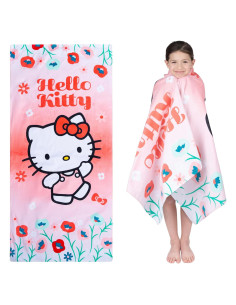Toalla de Playa Franco Kids 71x28 cm Hello Kitty Algodón