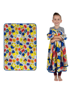 Manta Franco Minions 116x152 cm Suave y Ligera