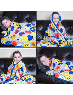 Manta Franco Minions 116x152 cm Suave y Ligera 2