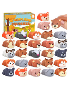 36 Juguetes Squishy de Animales del Bosque Erweicet