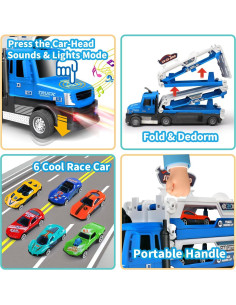 Camión Transportador de Coches con Pista Plegable 140CM - GUANGDONG 2