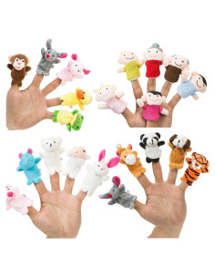 Juego de Marionetas de Dedo Better Line 20 Piezas Diversión