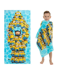 Toalla de Playa Franco Kids 100% Algodón Minions 147x71 cm
