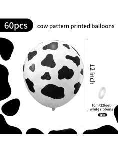 Globos de Vaca Biapian 60 Pcs 30 cm para Fiestas Infantiles 2