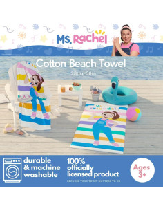 Toalla de Playa Franco Sra. Rachel 147x71 cm Algodón Suave 2