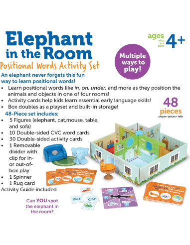 Juego Educativo Elefante Learning Resources 4+ Palabras