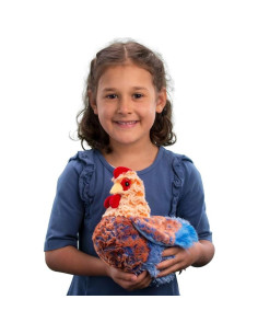 Gallina de Peluche Henrietta Douglas 21 cm Encaje Azul 2